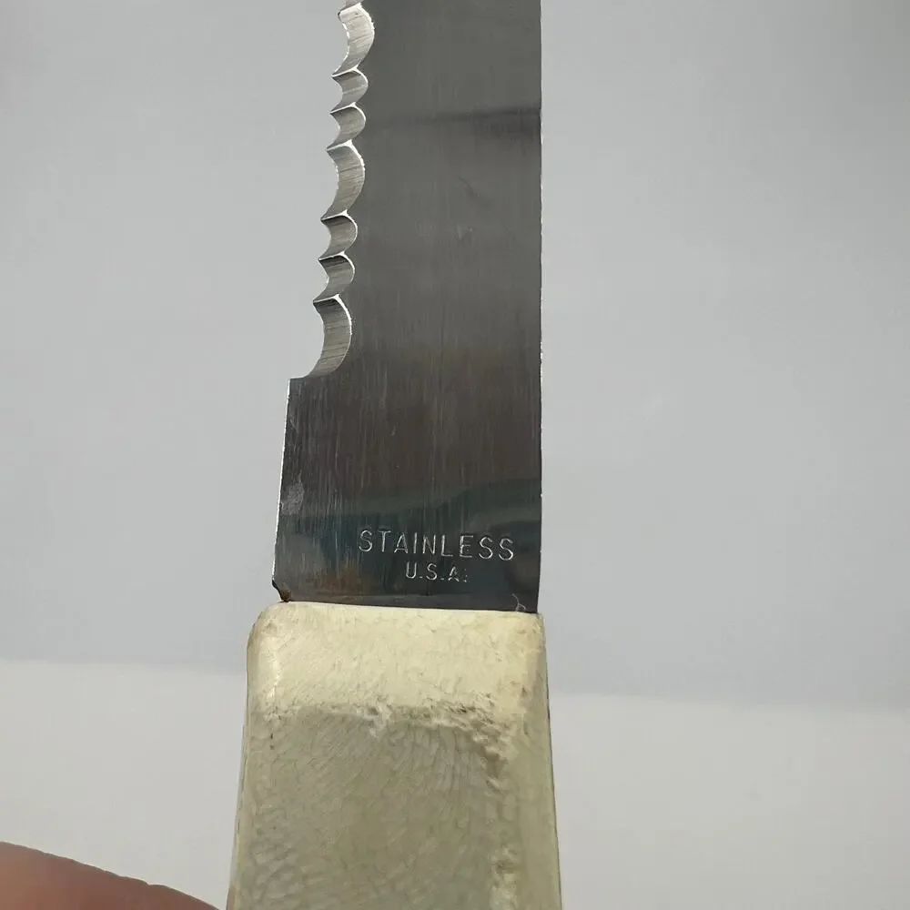 Vtg Pioneer Seeds Advertising Quikut Stainless Steel Pairing Knife Farm AG Green